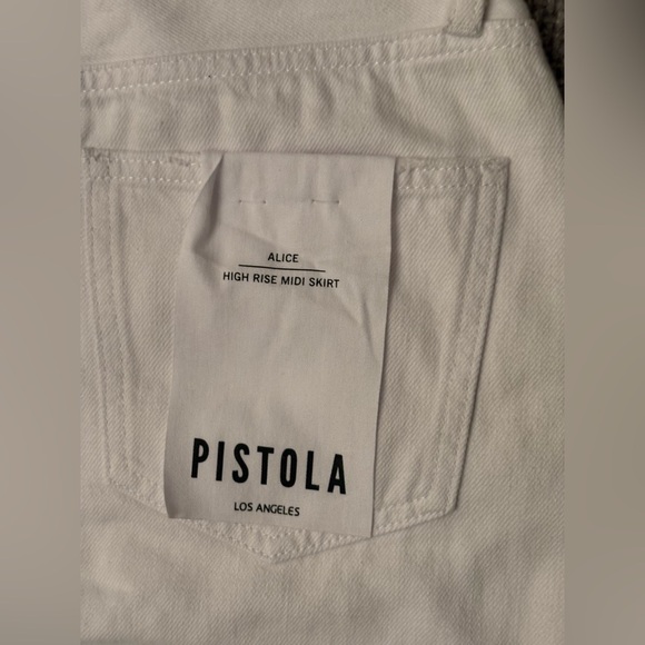 Pistola Alice White High Rise Midi denim Skirt – Size 26 - Picture 12 of 13